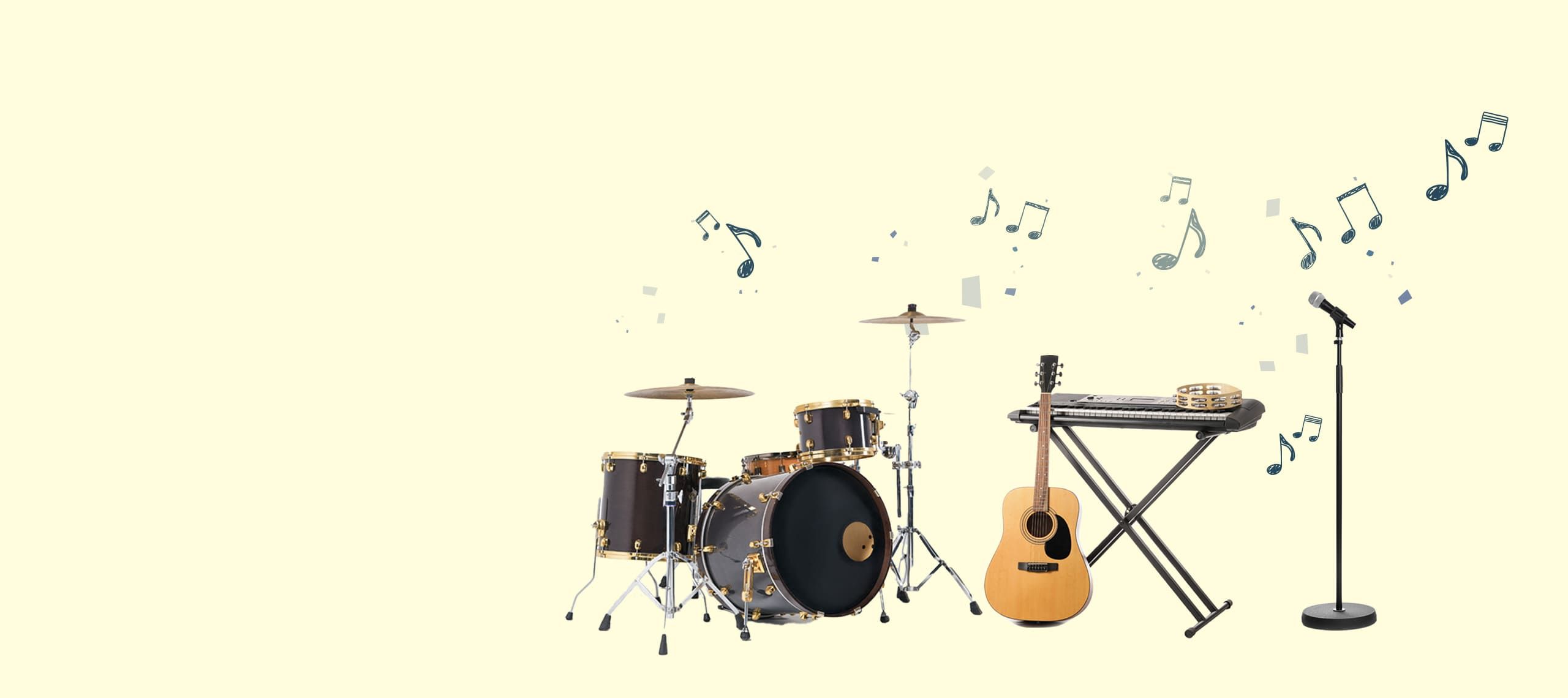 Cours particuliers Guitare, Piano, Batterie, Chant collectif, à Grasse